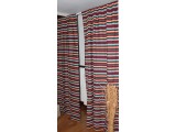 Cortina de Puerta estilo Jacquard Verde-Multicolor 155 x 220 cm
